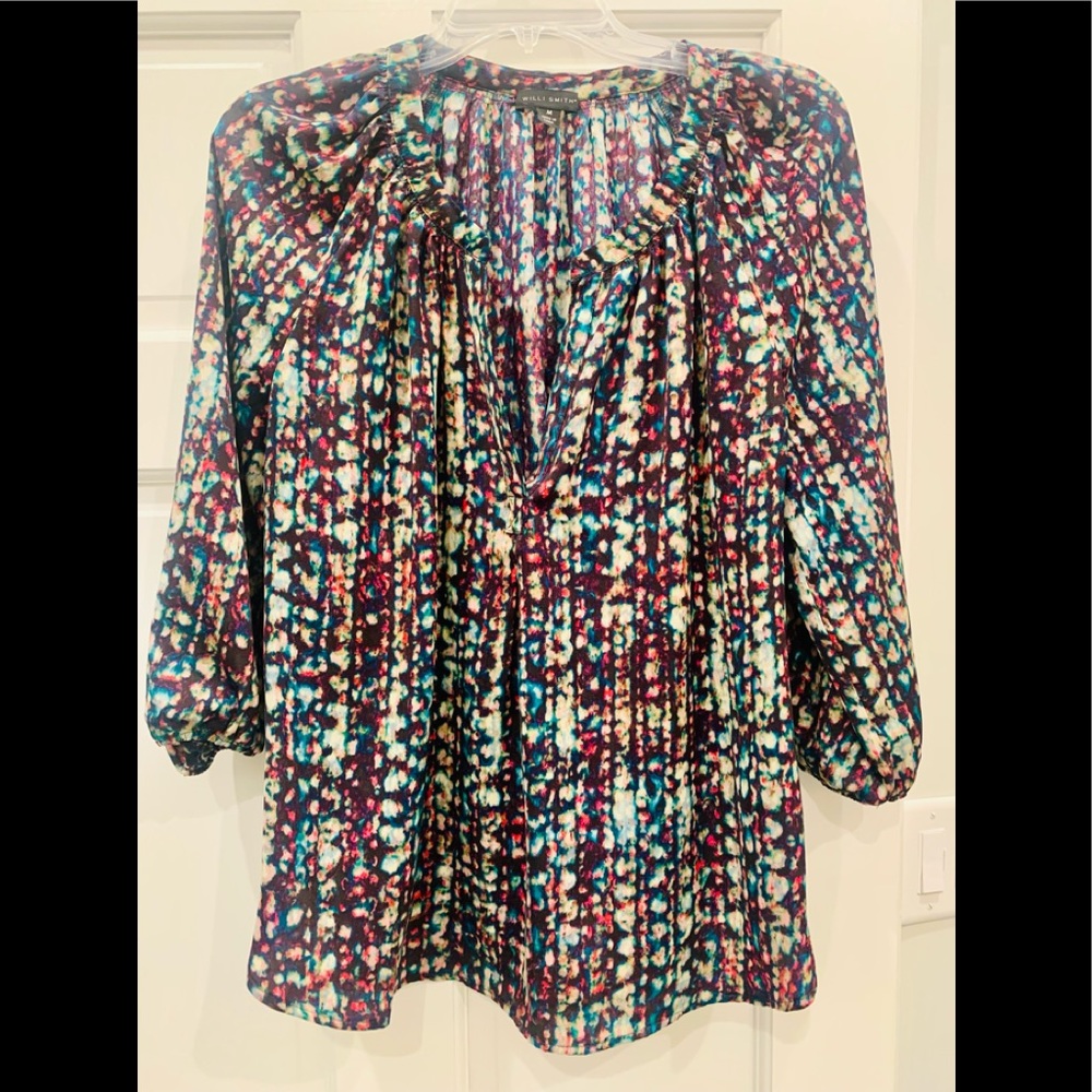 Women’s blouse with fun, vibrant colors